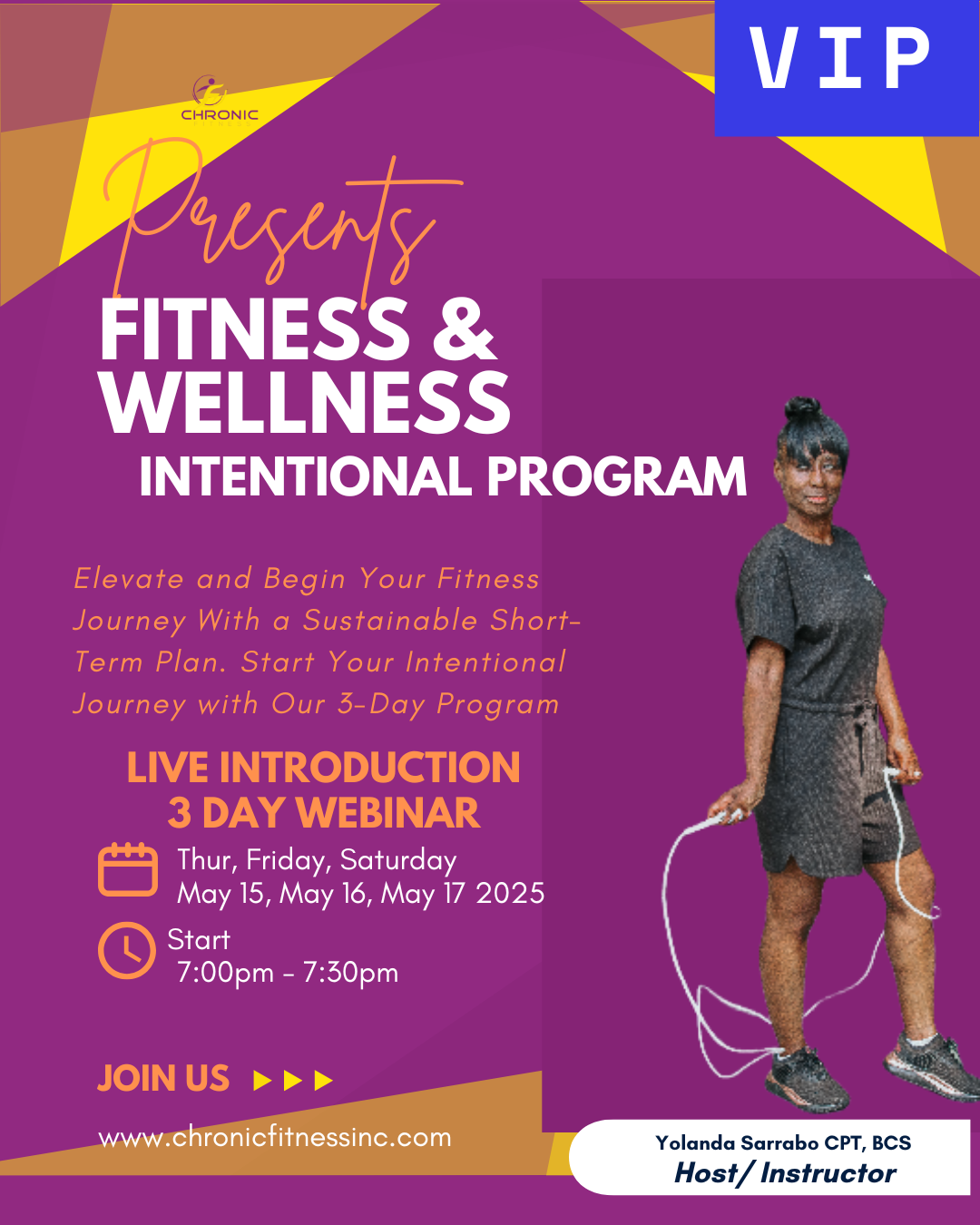 Fitness and Wellness Intentional Program VIP